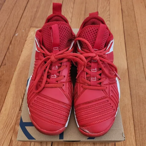 Excalibur Fencing Shoe Red Size 8 (Fits Like Boys 5.5)