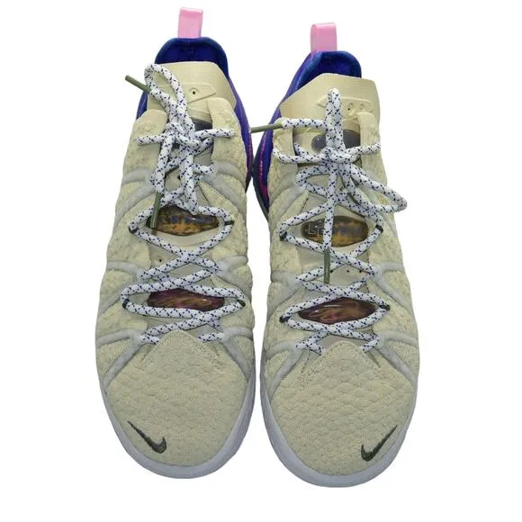 F0 NIB NIKE LEBRON XVIII Light Cream/Pink Glow Shoes DB8148 200 Size 8 $200