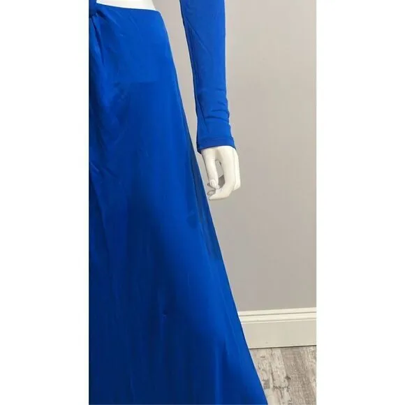 Farm Rio Blue Cutout Maxi Sheath Dress Size Small
