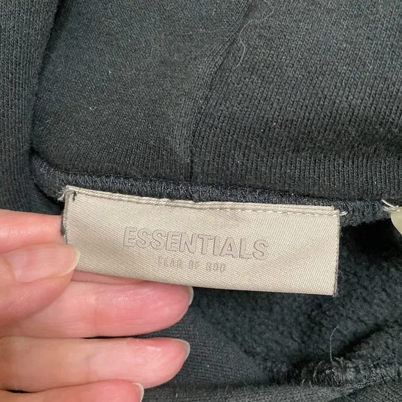 Fear Of God FOG black hoodie mens size small