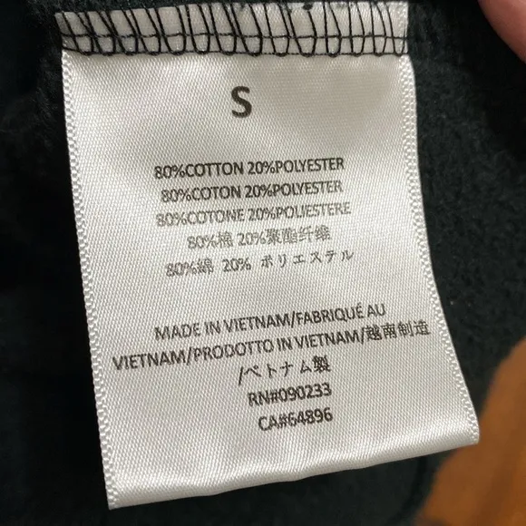Fear Of God FOG black hoodie mens size small