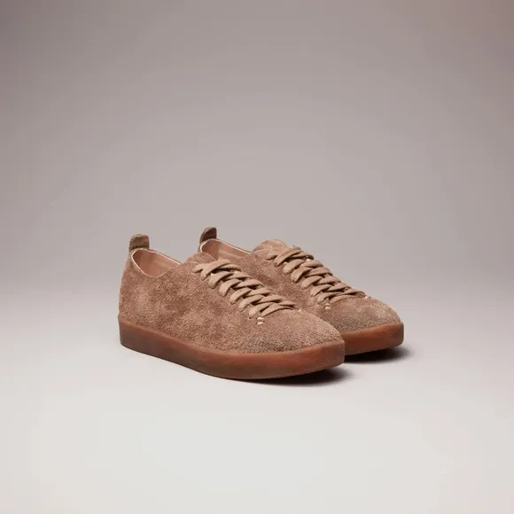 FEIT Handmade sneaker - Latex GREY SUEDE LOW TOP SNEAKERS |Size: EU 37 (US 7)