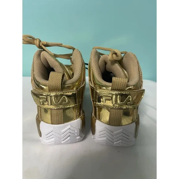 Fila Grant Hill 2 Metallic Size 6 Mens Gold Athletic Basketball Shoes S-53