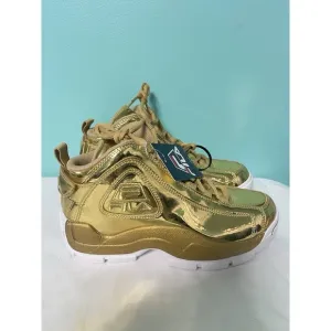 Fila Grant Hill 2 Metallic Size 6 Mens Gold Athletic Basketball Shoes S-53