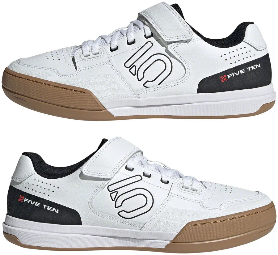 Five Ten Hellcat Mountain Clipless Shoes - Men's, FTWR White/Core Black/Red, 11.5