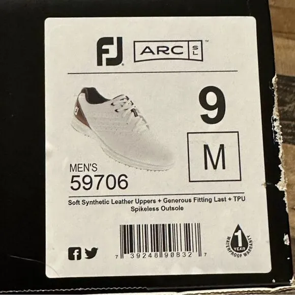FootJoy Arc SL Golf Shoes NEW!