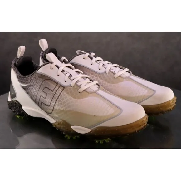 FootJoy Freestyle 2.0 Men's Gold Shoes Size 10.5 White 57345C