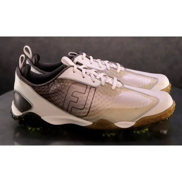 FootJoy Freestyle 2.0 Men's Gold Shoes Size 10.5 White 57345C