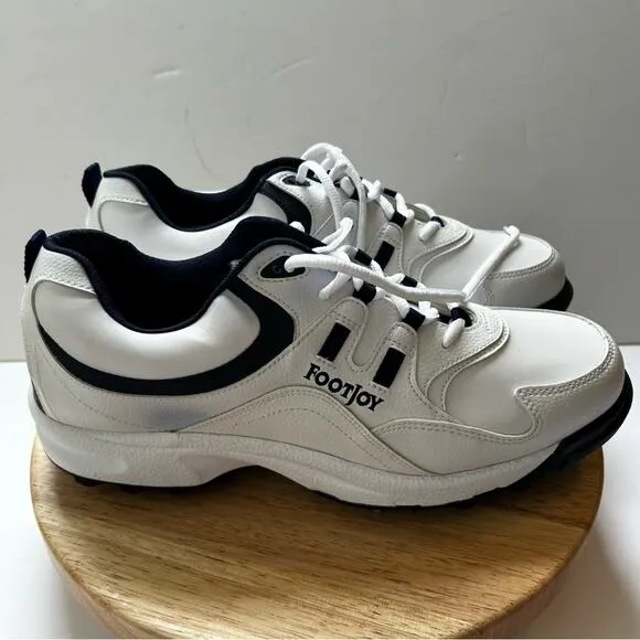 Footjoy Mens GreenJoys Golf Sneakers in Black and White