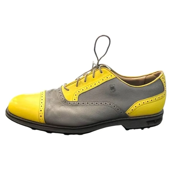 Footjoy Premier Series Versatrax  Men’s Golf Shoes US Size 15 Yellow Grey