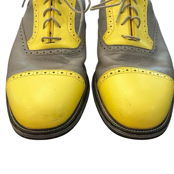 Footjoy Premier Series Versatrax  Men’s Golf Shoes US Size 15 Yellow Grey