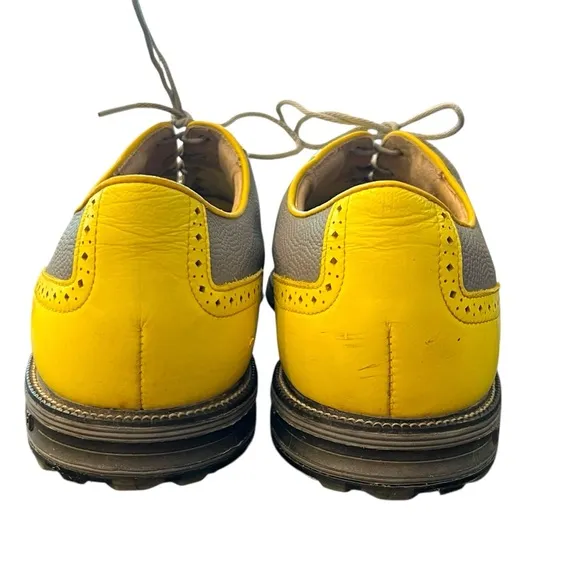 Footjoy Premier Series Versatrax  Men’s Golf Shoes US Size 15 Yellow Grey