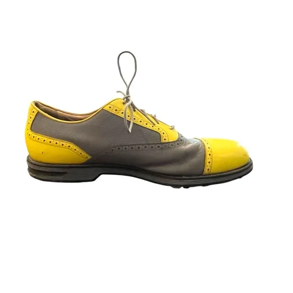 Footjoy Premier Series Versatrax  Men’s Golf Shoes US Size 15 Yellow Grey