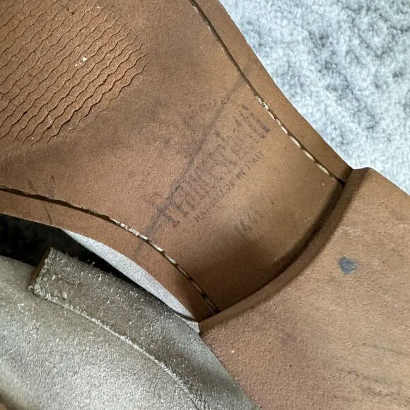 Franceschetti Tan Suede Leather Oxford Shoes 44 Handmade For Barneys NY Brown