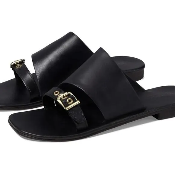 Free People Black Flat Sandal Mila Minimal