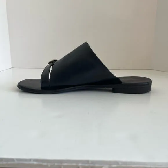 Free People Black Flat Sandal Mila Minimal