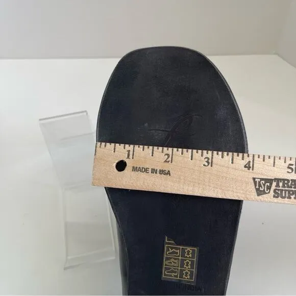 Free People Black Flat Sandal Mila Minimal