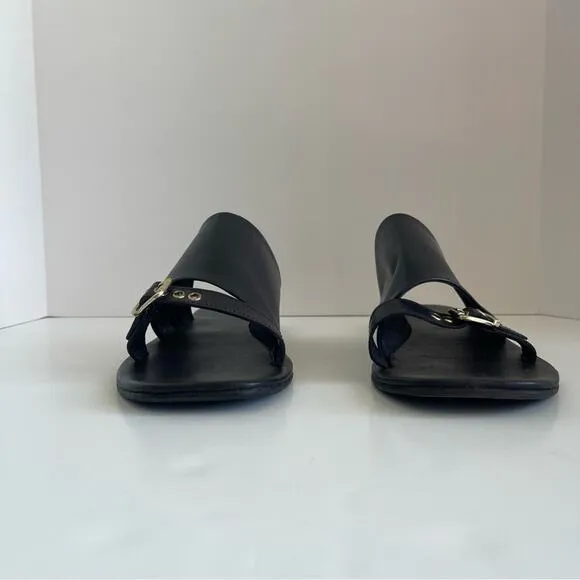 Free People Black Flat Sandal Mila Minimal