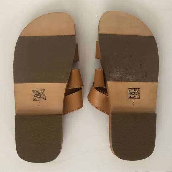 Free People Sloan Buckle Sandals Cinnamon Clay Leather NIB Size 8