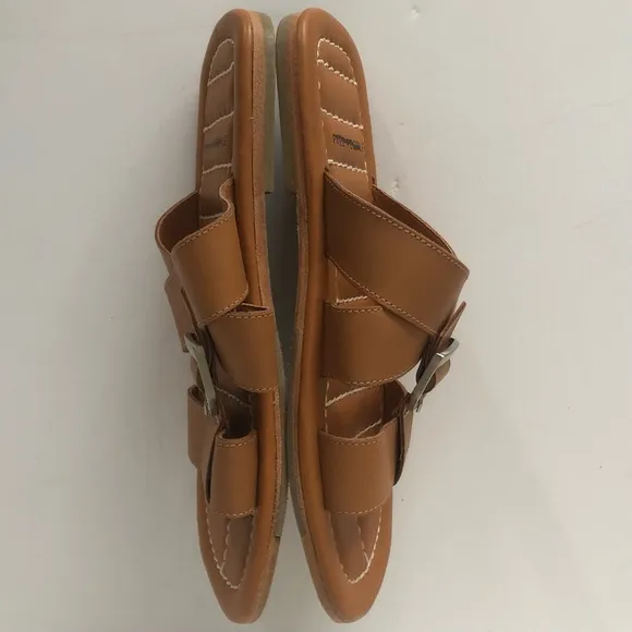 Free People Sloan Buckle Sandals Cinnamon Clay Leather NIB Size 8