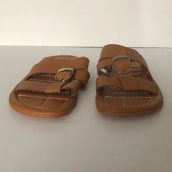 Free People Sloan Buckle Sandals Cinnamon Clay Leather NIB Size 8