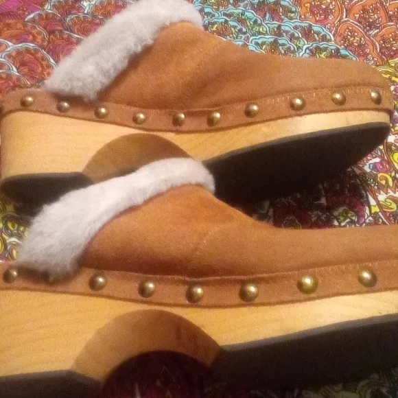 Free People Suede Clogs