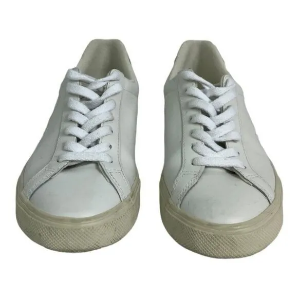 Free People Veja Esplar Sneakers White Size 5 Retro Sustainable Leather Size 5