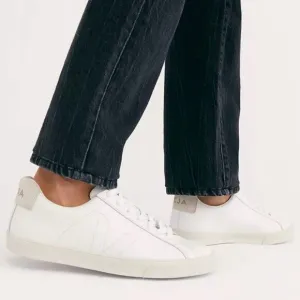 Free People Veja Esplar Sneakers White Size 5 Retro Sustainable Leather Size 5