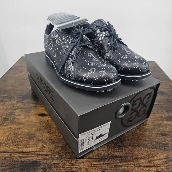 G/Fore G Fore Womens Gallivanter Bandana Golf Shoes Blue 5.5 New In Box‎