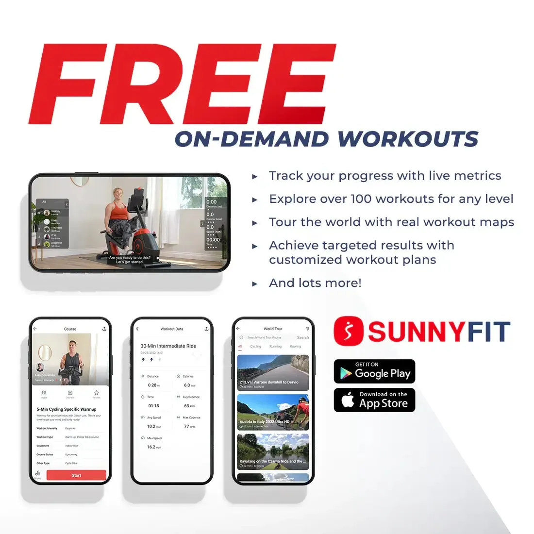 GP Pro Sun Premium Indoor Cycling Smart Stationary Bike - Lifetime warranty*