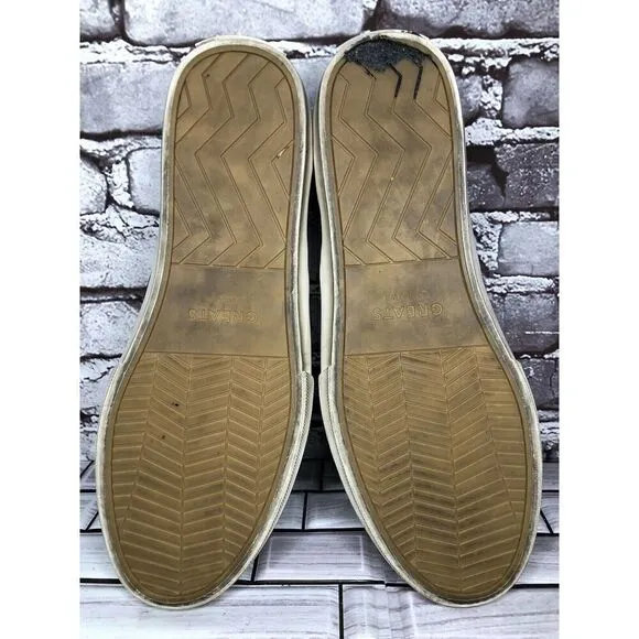 Greats Wooster Black Leather Slip On Casual Sneakers Shoes Men Sz 11M US/44EU