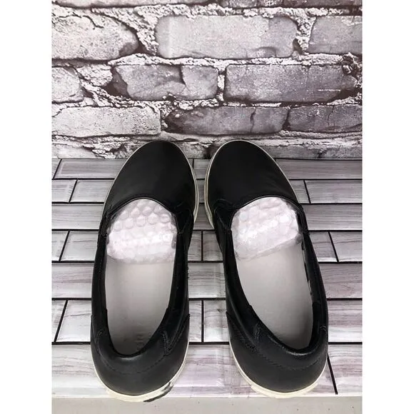 Greats Wooster Black Leather Slip On Casual Sneakers Shoes Men Sz 11M US/44EU