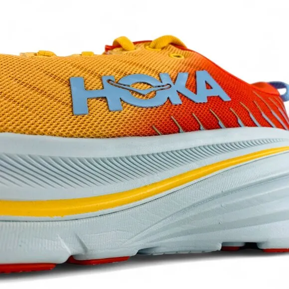 Hoka Bondi X Fiesta Amber Yellow Men's Running Shoes Sneakers 1113512-FAYW