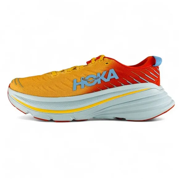Hoka Bondi X Fiesta Amber Yellow Men's Running Shoes Sneakers 1113512-FAYW