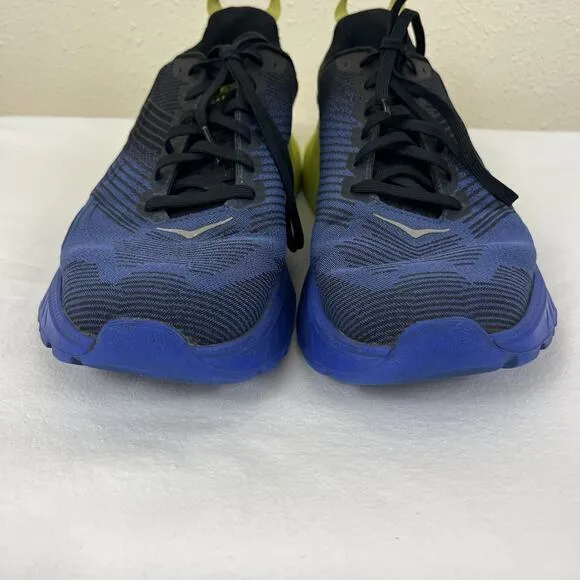 Hoka Mach 3 PROFLY Road Running Shoes Mens Size 10 Blue Yellow
