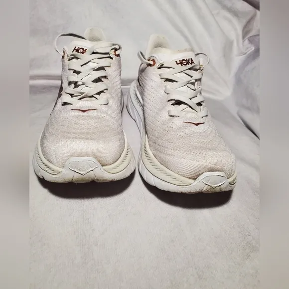 Hoka mach 5 size 8 white and copper