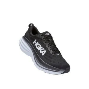 HOKA Men's Bondi 8 Black &amp; White Athletic Shoes Sneakers Size 11D NEW