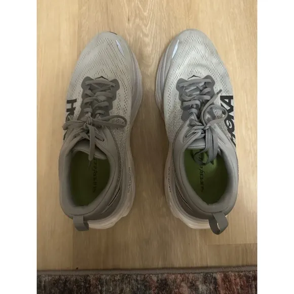 Hoka One One Bondi 12 Wide (2E) 1127953/SHMS Men's Running Shoes Superfeet Soles