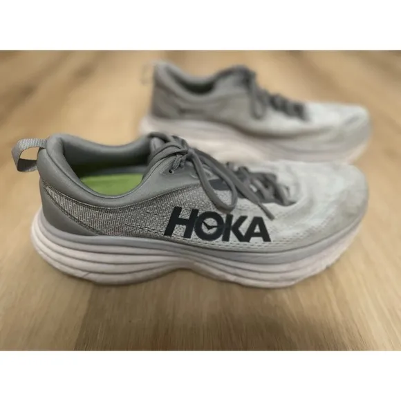 Hoka One One Bondi 12 Wide (2E) 1127953/SHMS Men's Running Shoes Superfeet Soles