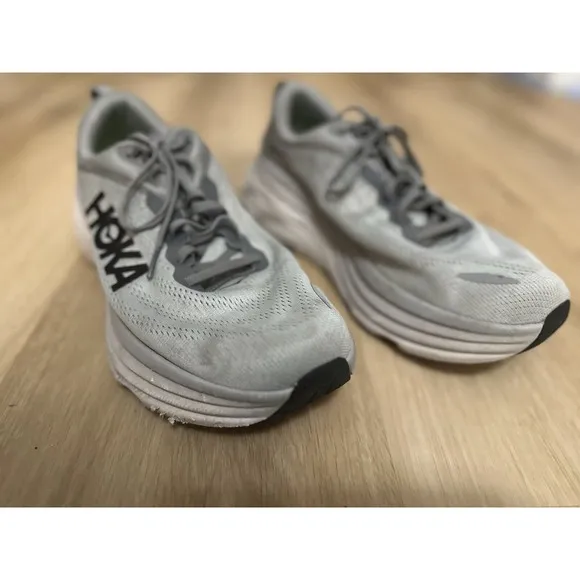 Hoka One One Bondi 12 Wide (2E) 1127953/SHMS Men's Running Shoes Superfeet Soles
