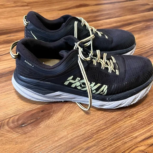 Hoka One One Bondi 7 Shoes Mens Size 11 110518 BMMO F27220D Blue