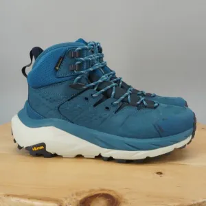 Hoka One One Kaha 2 GTX Mid Womens Size 9.5 Shoes Blue Coral Hiking Trail NEW