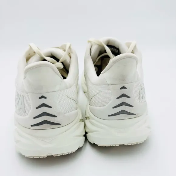 Hoka One One Men’s Clifton 8 Ultra White Road Running Shoes Size 12 D