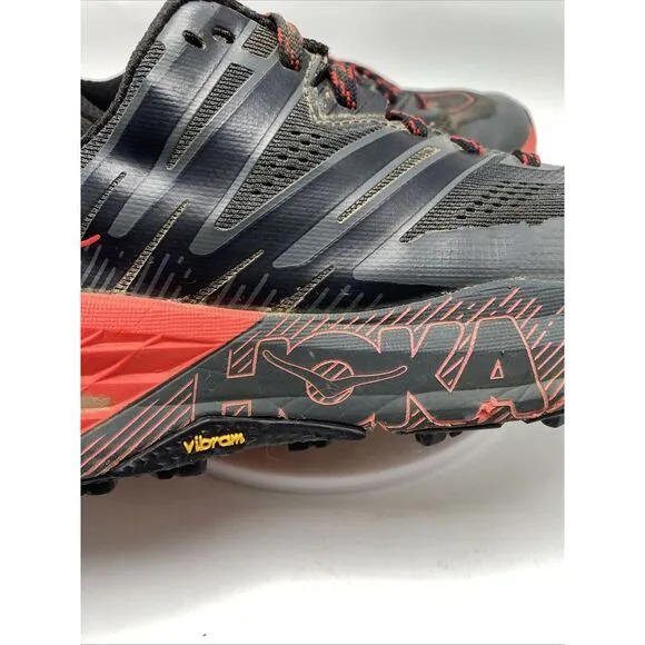 Hoka One One Speedgoat 3 Women Size 7.5 Black Trail Running Shoes 3810 Vibram