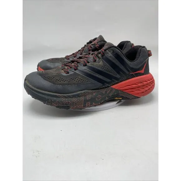 Hoka One One Speedgoat 3 Women Size 7.5 Black Trail Running Shoes 3810 Vibram