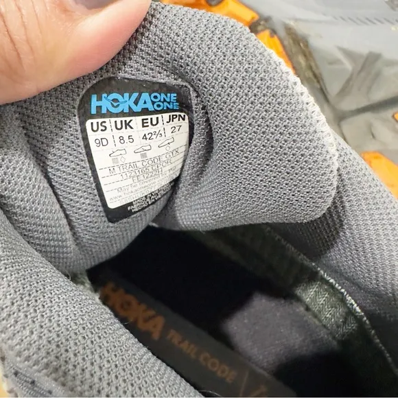 Hoka One One  Trail Code GTX  Men Shoes Persimmon Orange