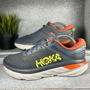 Hoka One One Bondi 7 Turbulence/Chili Sneakers Shoes Size 8