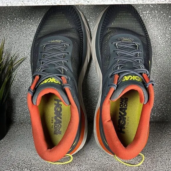 Hoka One One Bondi 7 Turbulence/Chili Sneakers Shoes Size 8