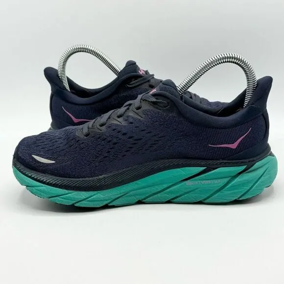 Hoka One One Clifton 8 Max Cushioned Road Running Lace Up Shoes - Women’s 6.5B
