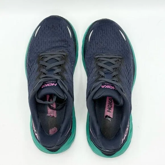 Hoka One One Clifton 8 Max Cushioned Road Running Lace Up Shoes - Women’s 6.5B